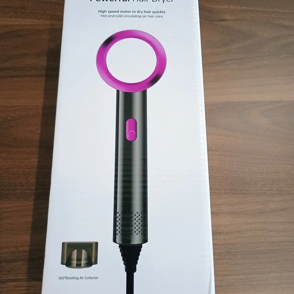 Powerful Hair Dryer with Purple Accents